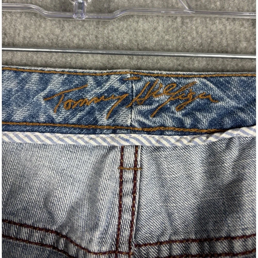 Tommy‎ Hilfiger Bootcut Jeans Medium Wash Denim 14S Blue Y2k
